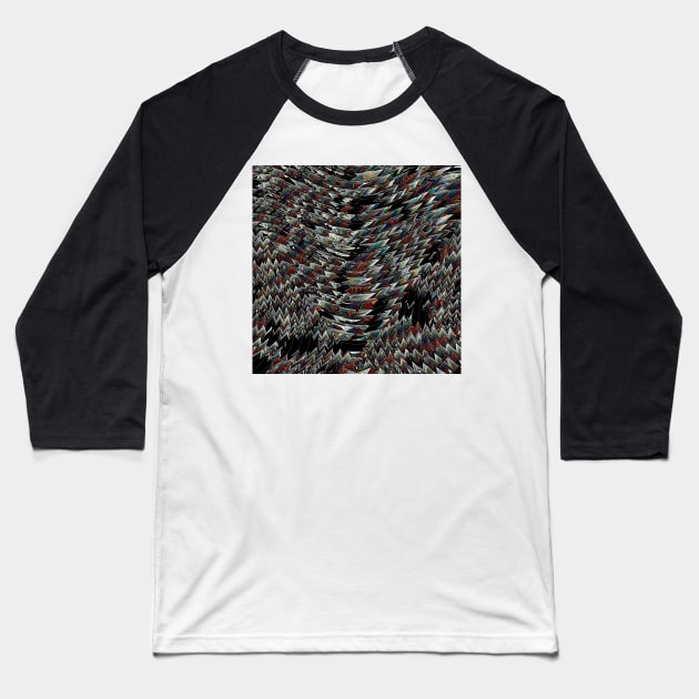 Tulip Field abstract bywhacky Baseball T-Shirt by bywhacky